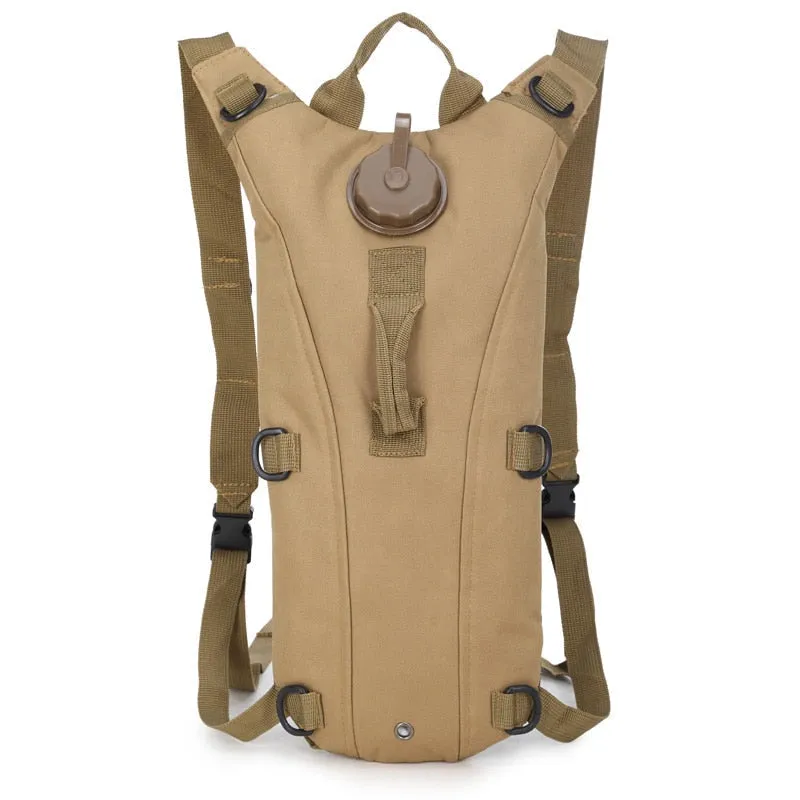 3L Tactical Hydration Backpack - Military Water Bag for Running, Cycling, Camping - Unisex Drinking System