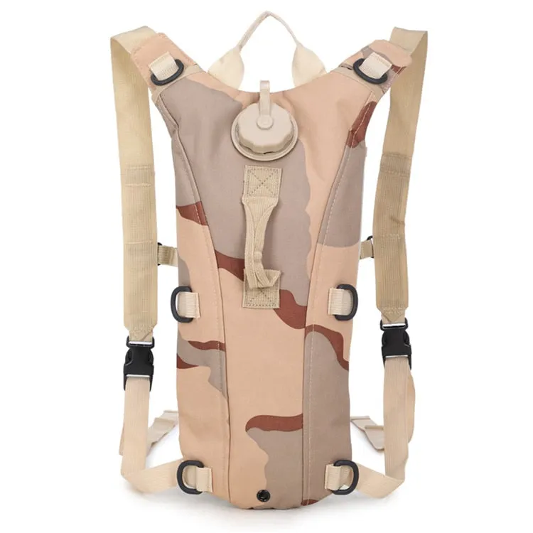 3L Tactical Hydration Backpack - Military Water Bag for Running, Cycling, Camping - Unisex Drinking System