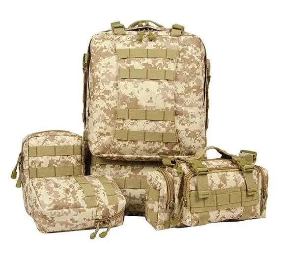 800D Tactical MOLLE 4-in-1 Multi-functional Combination Backpack 50L