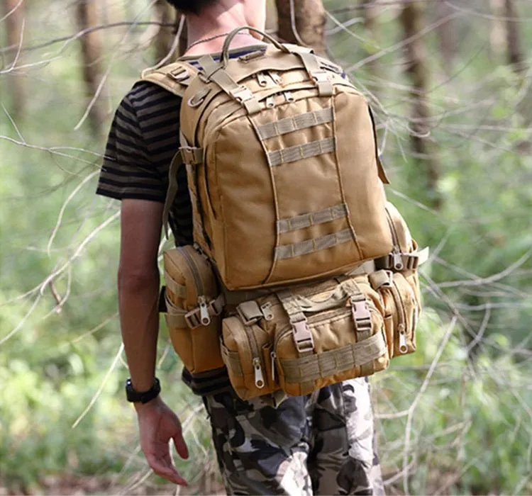 800D Tactical MOLLE 4-in-1 Multi-functional Combination Backpack 50L