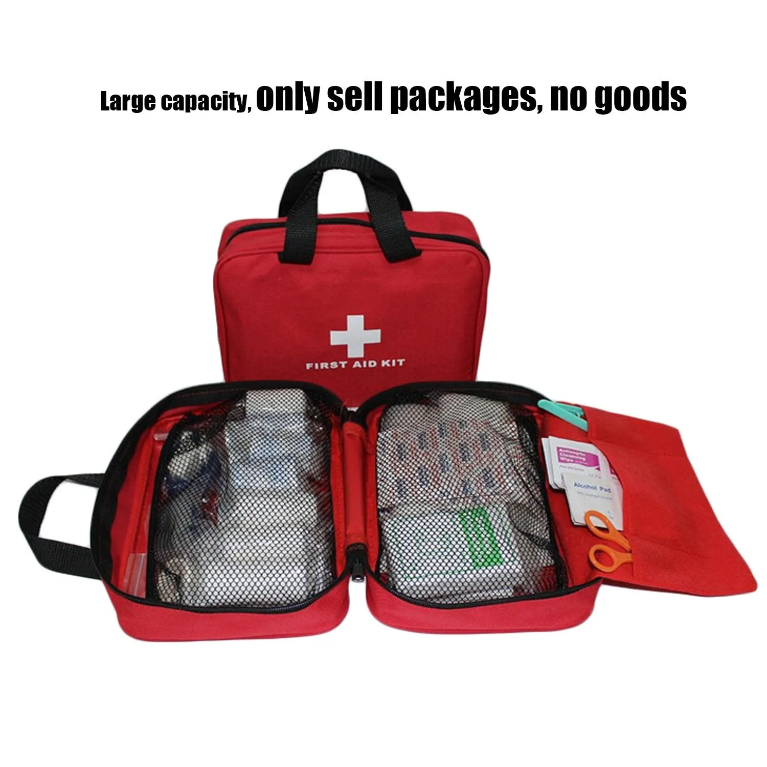 Aoutacc Nylon First Aid Empty Kit,Compact and Lightweight First Aid Bag for Emergency at Home, Office, Car, Outdoors, Boat, Camping, Hiking(Bag Only) 1