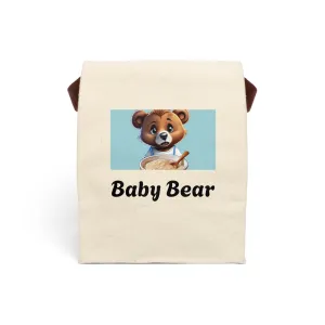 Baby Bear Canvas Lunch Bag with Strap