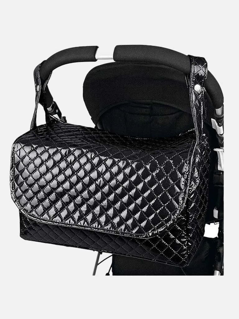 Baby Quilted Changing Bag - Black