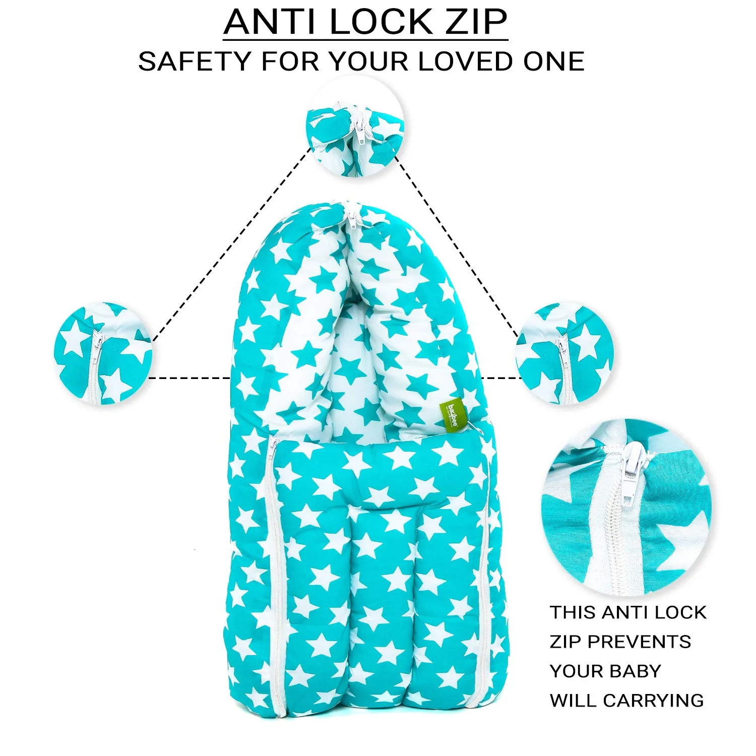 BAYBEE Little Star 3 in 1 Baby Cotton Bed Cum Carry Bed Printed Comfo Baby Sleeping Bag-Baby Bed-Infant Portable Bassinet