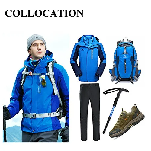 CAMEL CROWN 40L Lightweight Backpack Water Resistant Outdoor Sports Daypack with Rain Cover for Hiking Running Cycling Biking Climbing and Hunting