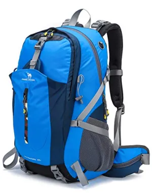 CAMEL CROWN 40L Lightweight Backpack Water Resistant Outdoor Sports Daypack with Rain Cover for Hiking Running Cycling Biking Climbing and Hunting