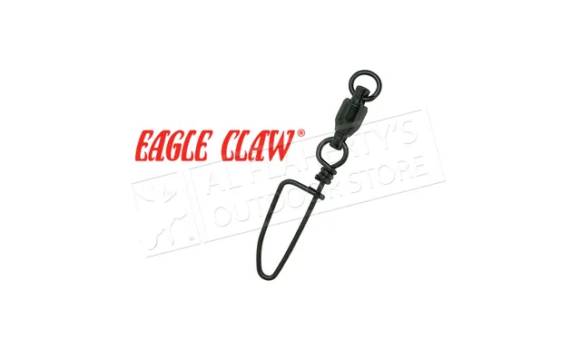 Eagle Claw Ball Bearing Swivel with Coastlock Snap 3Pk