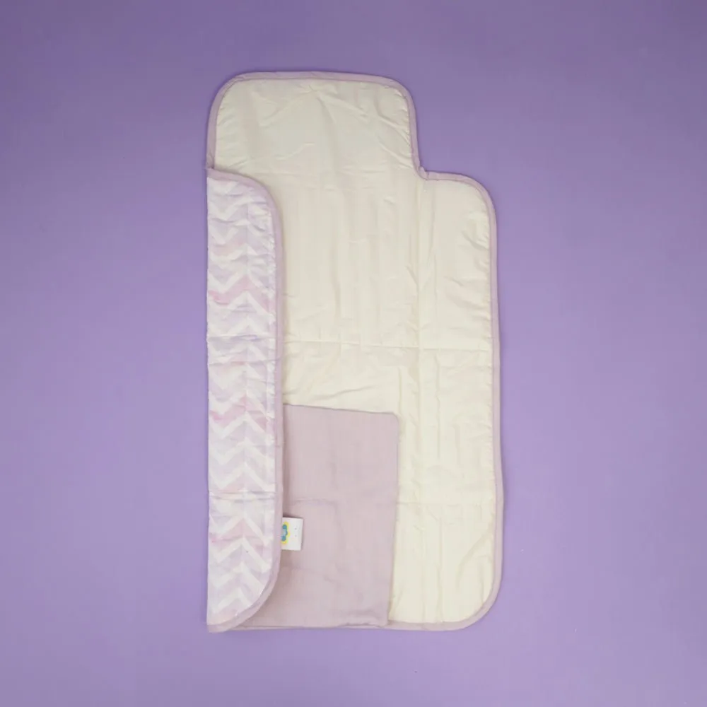 Fancy Fluff Organic Cotton On-The-Go Changing Mat- Pixie Dust