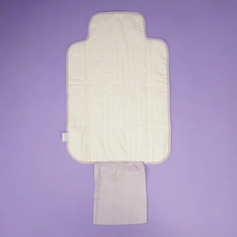 Fancy Fluff Organic Cotton On-The-Go Changing Mat- Pixie Dust