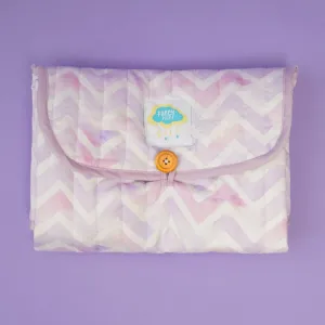 Fancy Fluff Organic Cotton On-The-Go Changing Mat- Pixie Dust