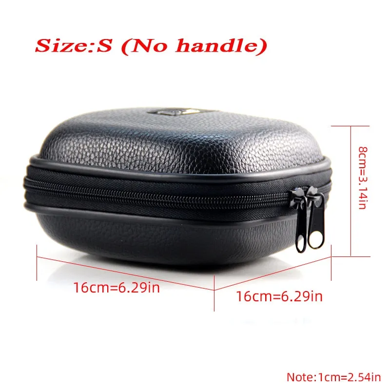 Fishing Bag Spinning Reel Case Cover Leather Fishing Reel Bag Shockproof Waterproof Fishing Tackle Storage Case