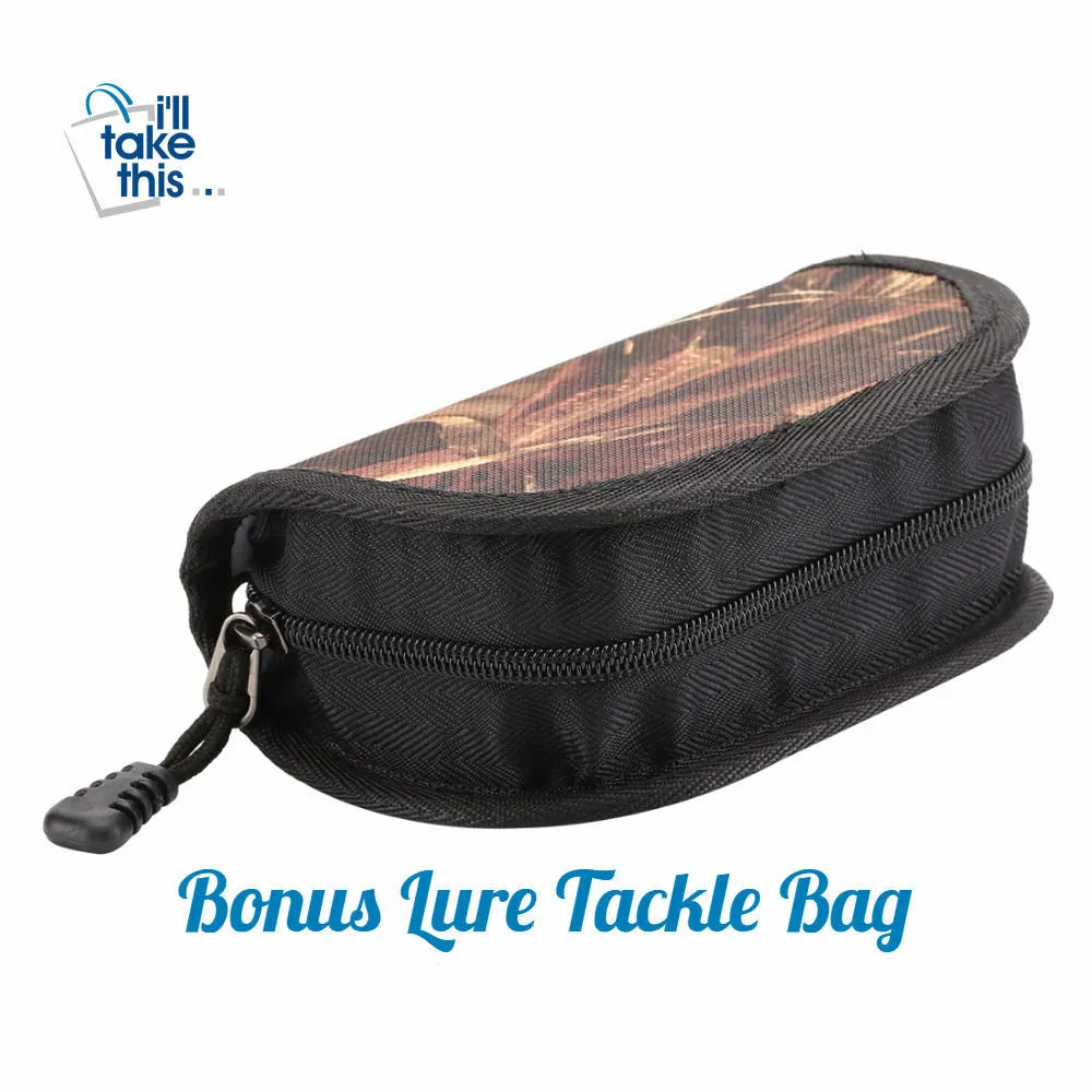 Fishing Bags - Nylon Multifunctional with Waist Shoulder Strap   BONUS Lure/Tackle Bag