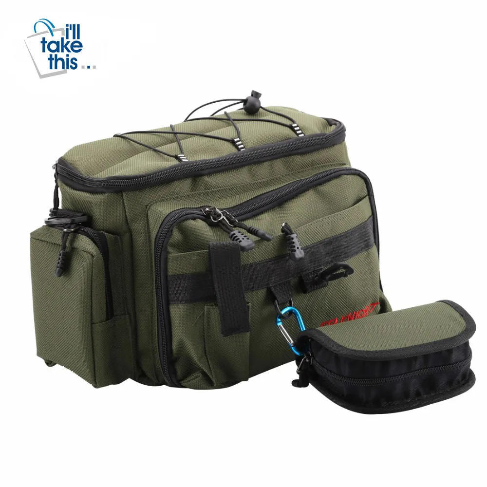 Fishing Bags - Nylon Multifunctional with Waist Shoulder Strap   BONUS Lure/Tackle Bag