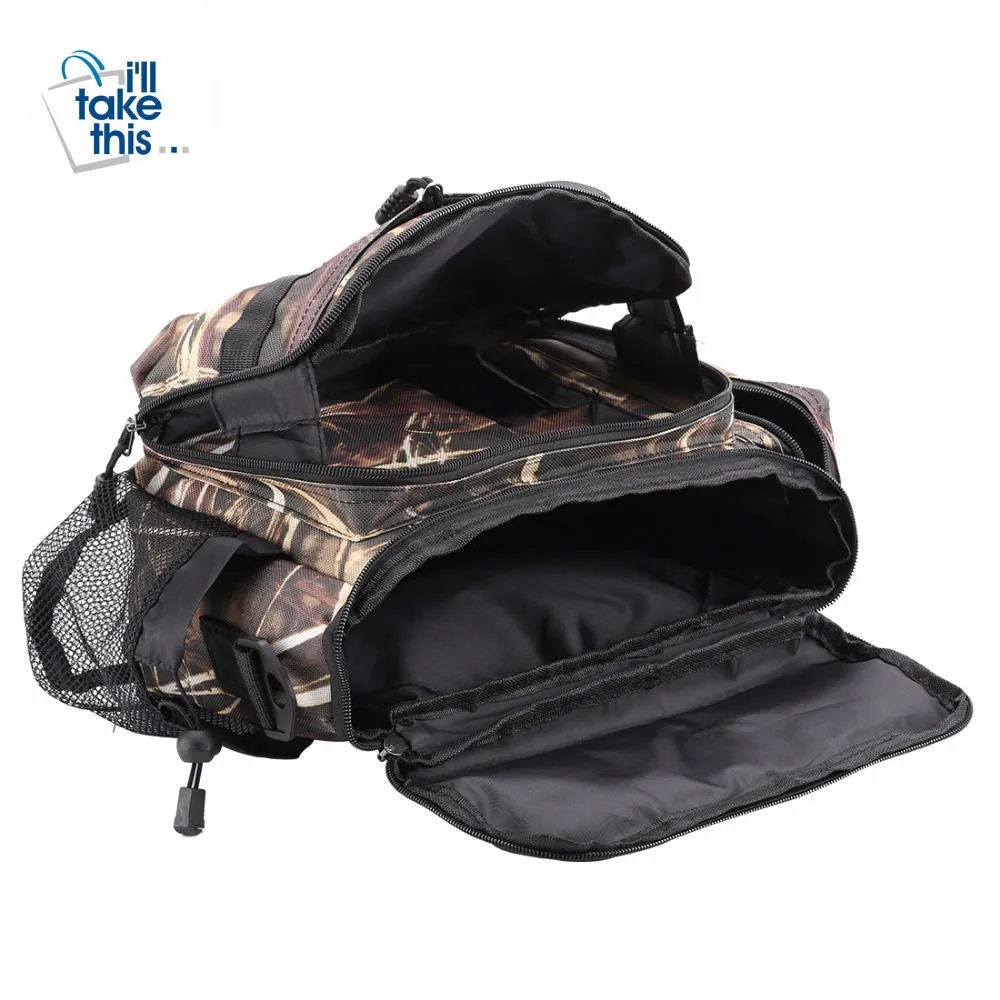Fishing Bags - Nylon Multifunctional with Waist Shoulder Strap   BONUS Lure/Tackle Bag