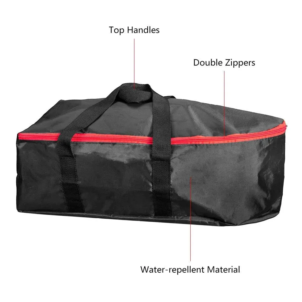 Fishing Bait Boat Bag Handbag 58x30x20cm Carry Bag for Bait Boat Double Zippers Water Repellent Cloth Fishing Boat Storage Bag