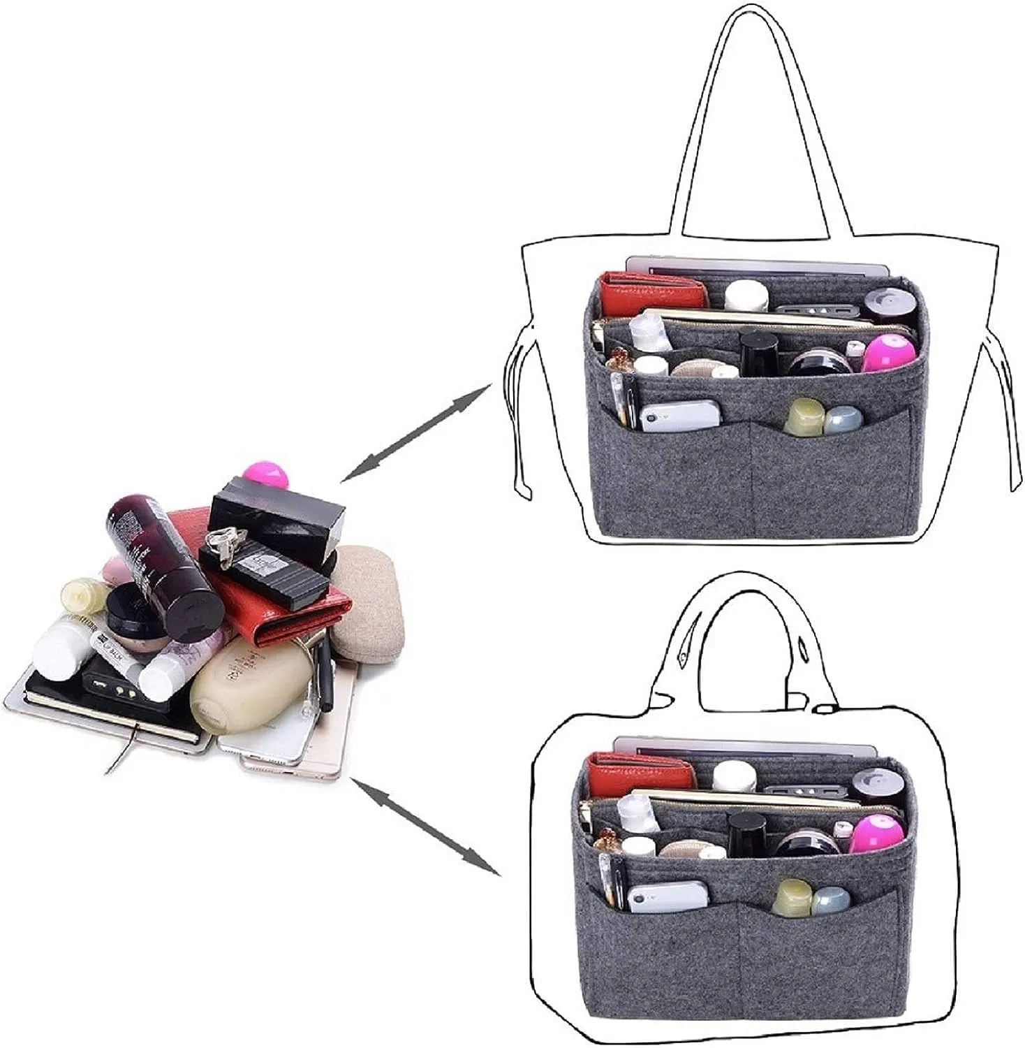 GREENSHEEP Purse Organizer Insert for Handbags,