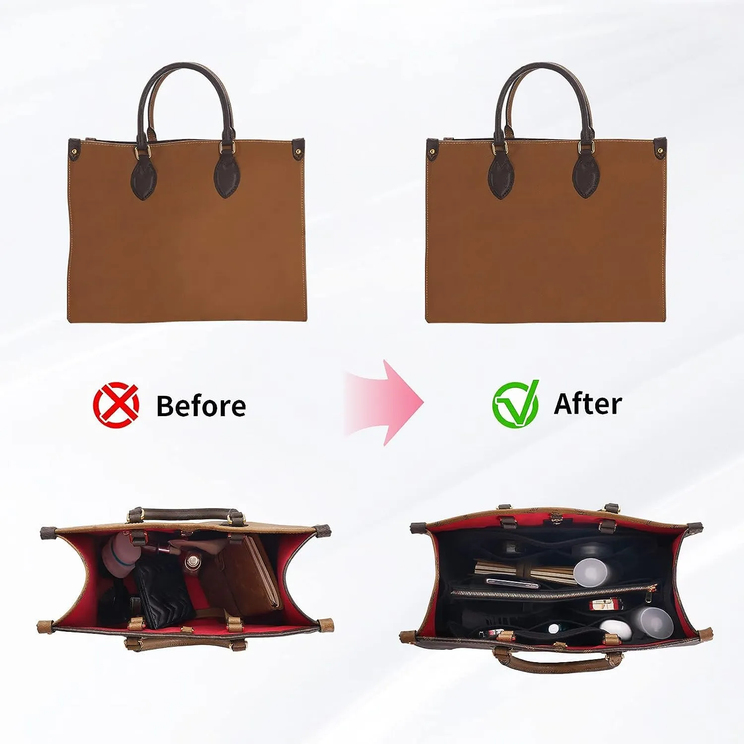 GREENSHEEP Purse Organizer Insert for Handbags,