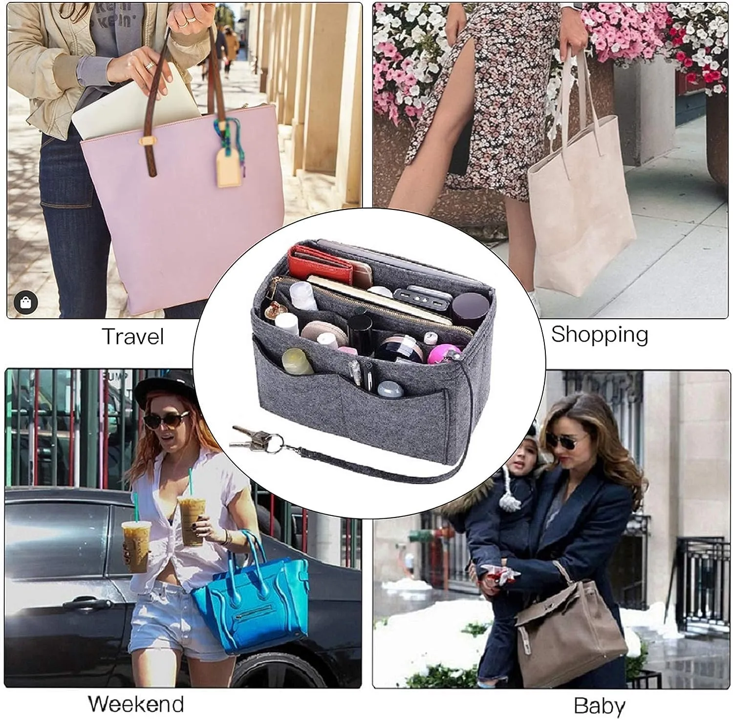 GREENSHEEP Purse Organizer Insert for Handbags,