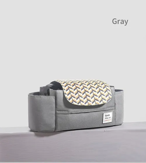 High Capacity Stroller Organizer:Universal Baby Stroller Organizer effectively helps you to reduce clutter from handheld items.