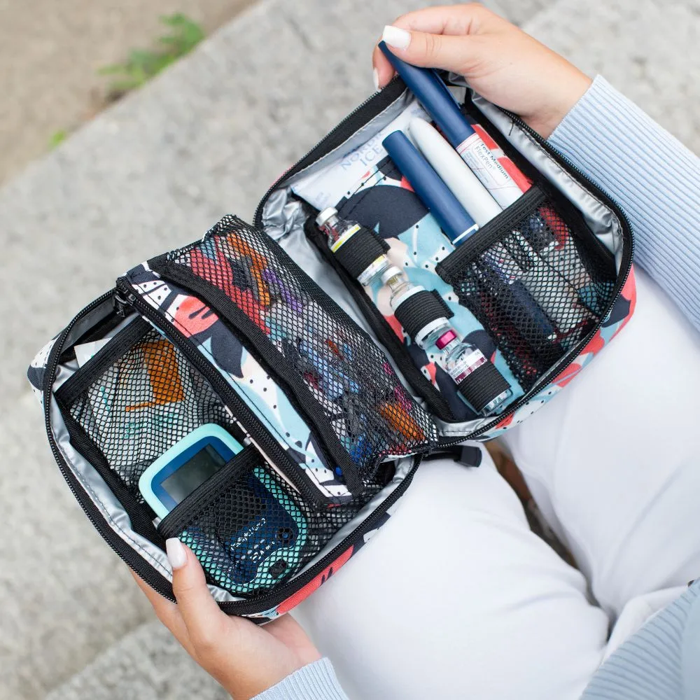 Insulated Diabetes Organizer- Black
