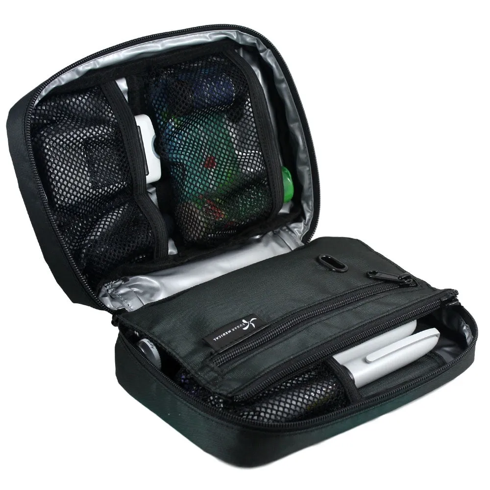 Insulated Diabetes Organizer- Black