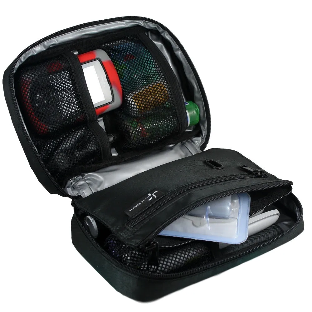 Insulated Diabetes Organizer- Black