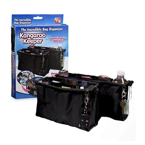 Kangaroo Keeper The Incredible Purse/Bag Organizer (2-in-1)! Fits small & large bags! Reversible for even more room! Keeps items neat and secure with a place for everything!