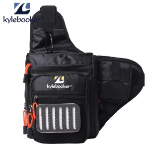 Kylebooker Fishing Bag Multi-Purpose Canvas Waterproof Fishing Reel Lure Tackle Bag