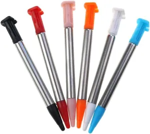 Metal Adjustable Touch Stylus Pen for New 2DS XL LL Video Stylus Pen Game Accessories (Metal Pink)