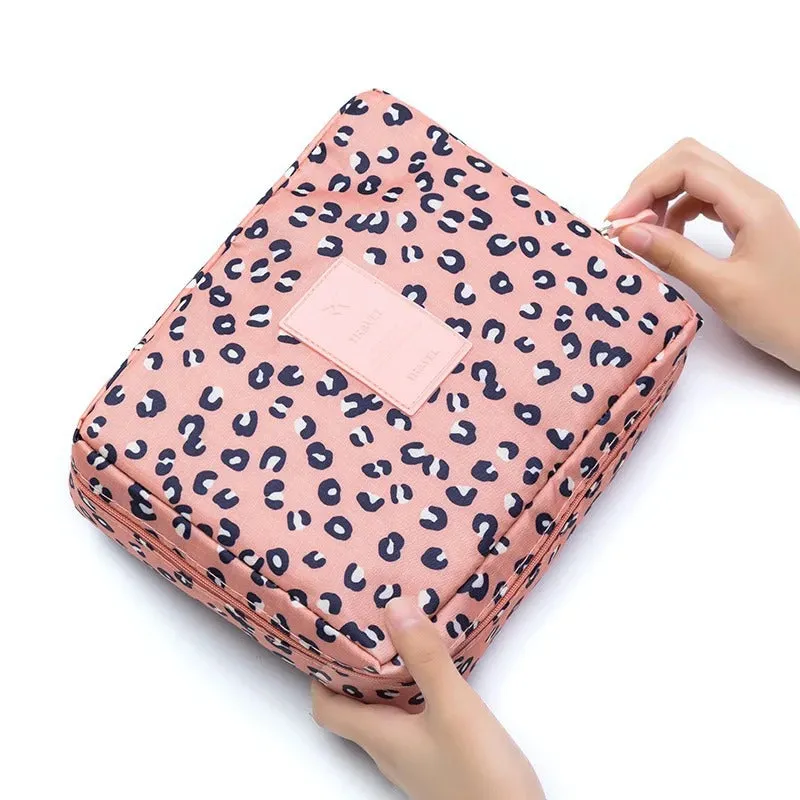 Multi-Pocket Printed Outdoor Travel Cosmetic Organizer Bag