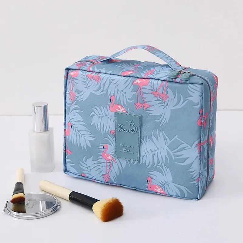 Multi-Pocket Printed Outdoor Travel Cosmetic Organizer Bag