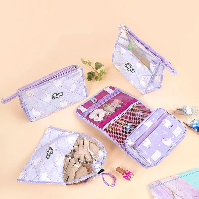 Multi Use Pouch Set- 4 Piece Set - Llama