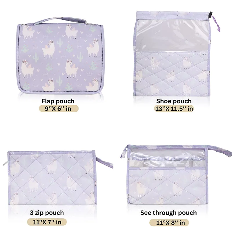 Multi Use Pouch Set- 4 Piece Set - Llama