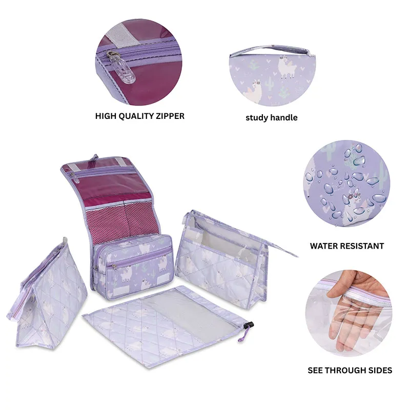 Multi Use Pouch Set- 4 Piece Set - Llama