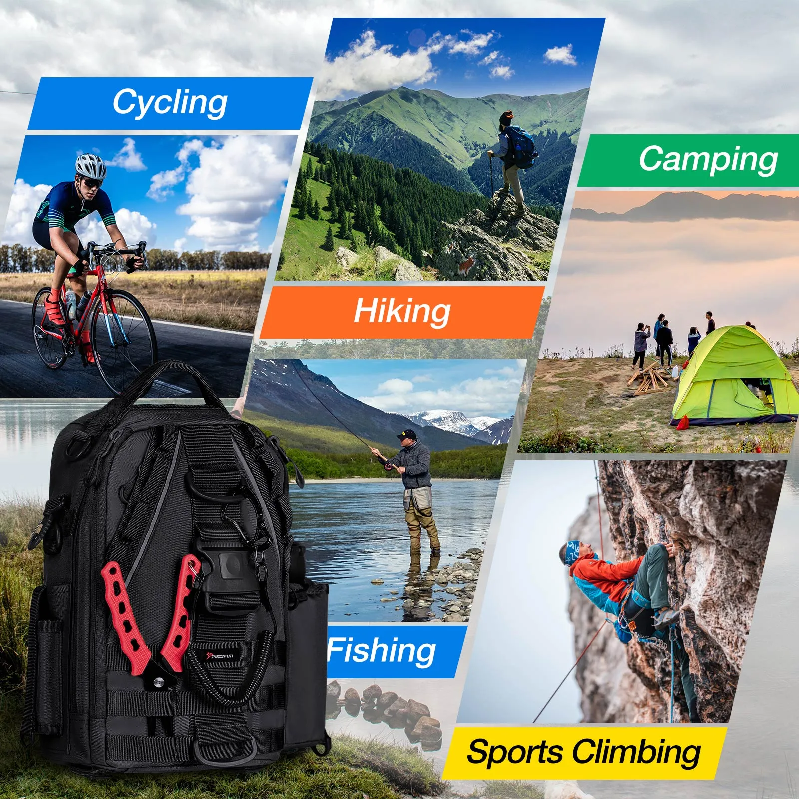 Piscifun® Travel X Fishing Tackle Bag