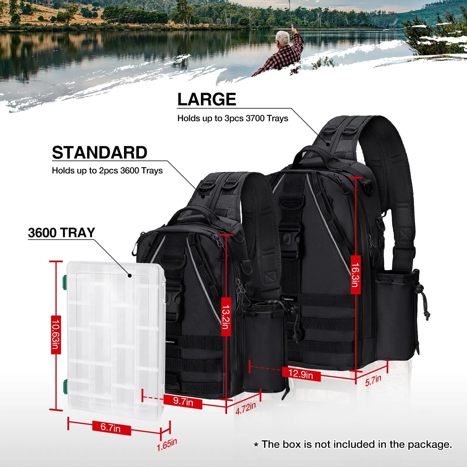 Piscifun® Travel X Fishing Tackle Bag