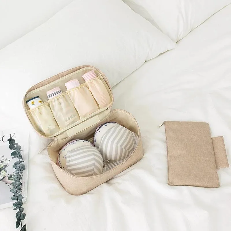 Portable Bra Underwear Sock Travel Organizer Storage Bag