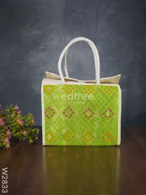 Raw Silk Jute Lunch Bag - W2833