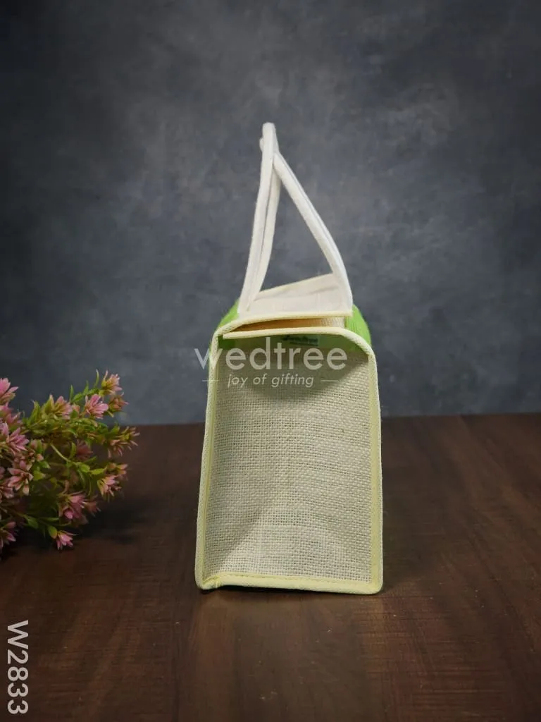 Raw Silk Jute Lunch Bag - W2833