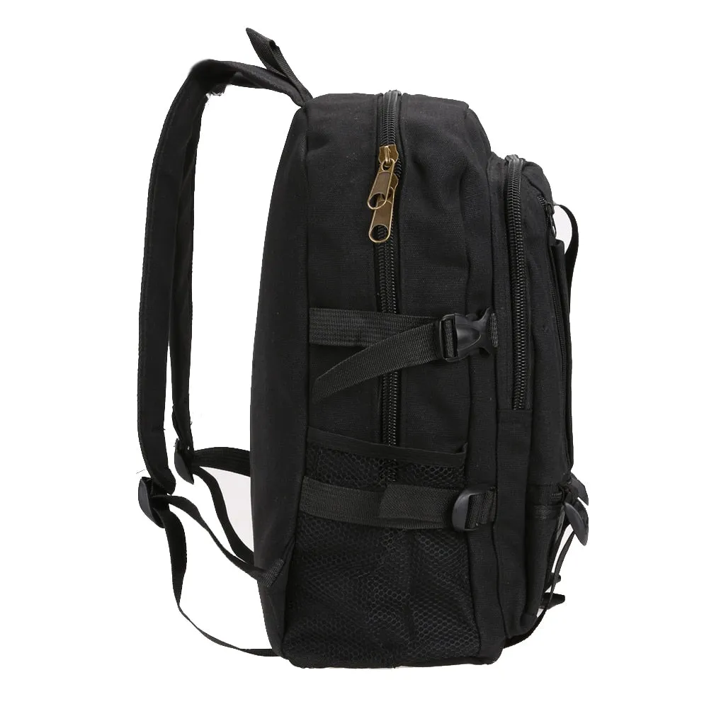 Sidiou Group Adjustable Padded  Backpack Canvas Outdoor Travel Rucksack Mountain Hiking Backpack