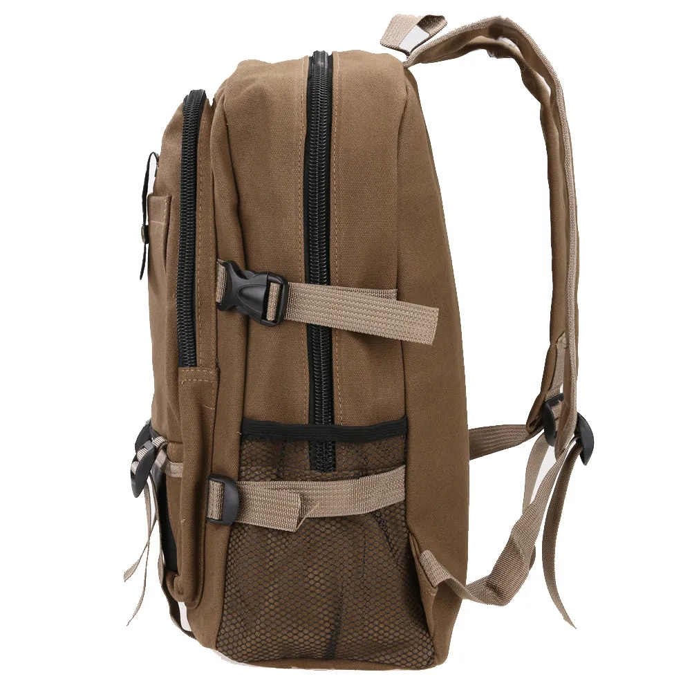 Sidiou Group Adjustable Padded  Backpack Canvas Outdoor Travel Rucksack Mountain Hiking Backpack