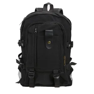 Sidiou Group Adjustable Padded  Backpack Canvas Outdoor Travel Rucksack Mountain Hiking Backpack