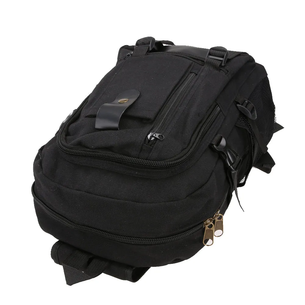Sidiou Group Adjustable Padded  Backpack Canvas Outdoor Travel Rucksack Mountain Hiking Backpack