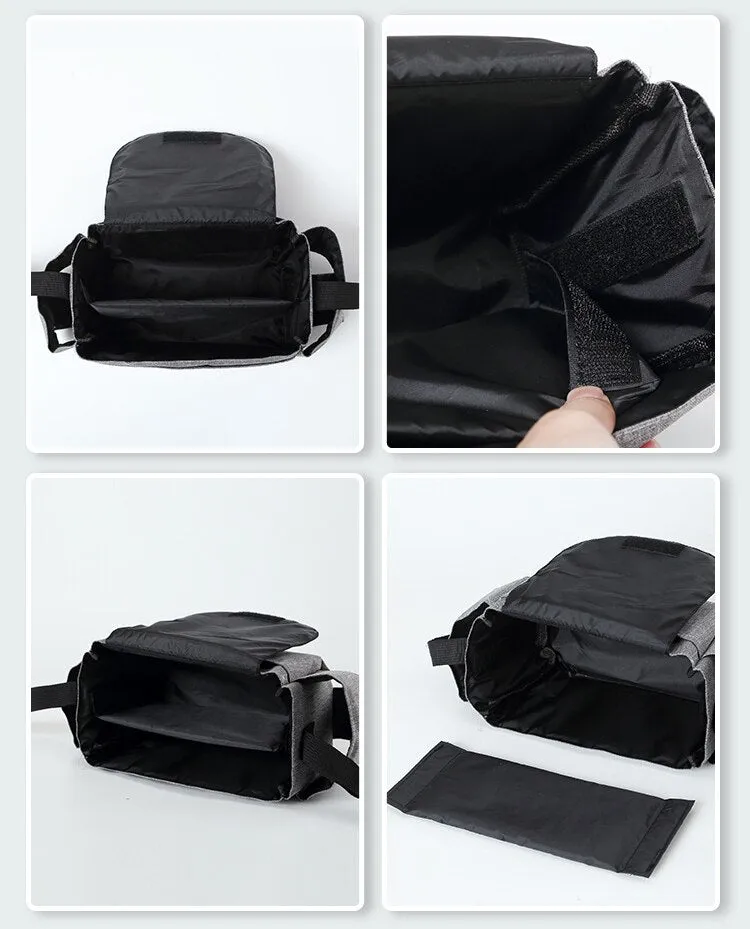 Stroller Diaper Bag | Cute Adjustable Organizer with Bottle Holder