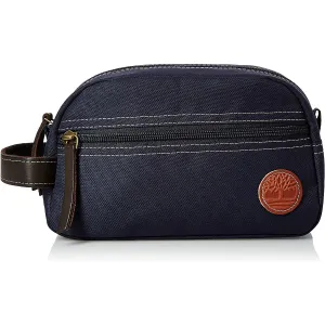 Timberland Men's Toiletry Bag Canvas Travel Kit Organizer - Navy
