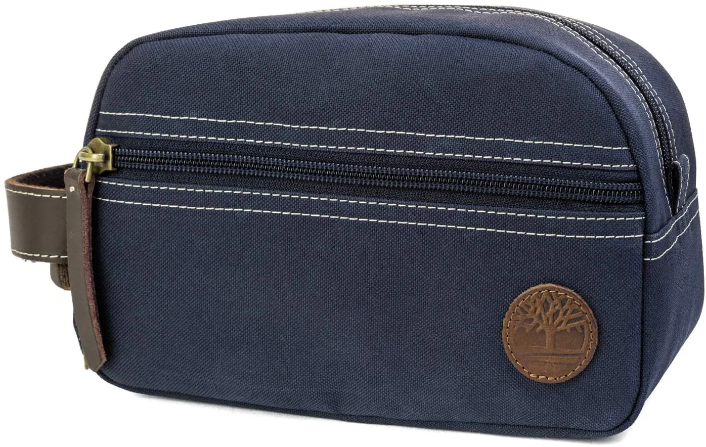 Timberland Men's Toiletry Bag Canvas Travel Kit Organizer - Navy