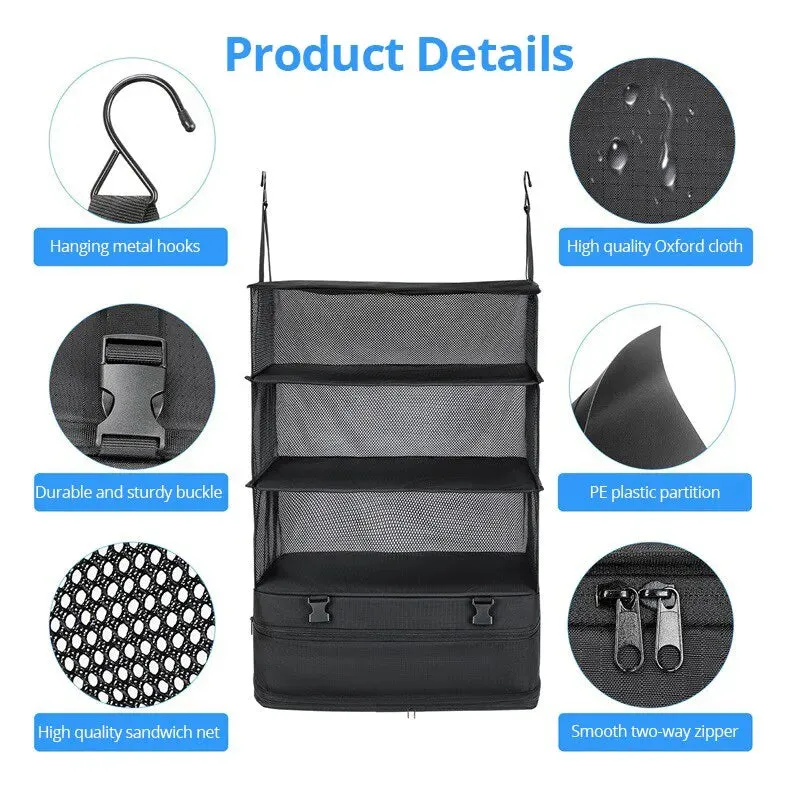 Travel Hanging Shelves Suitcase Bag
