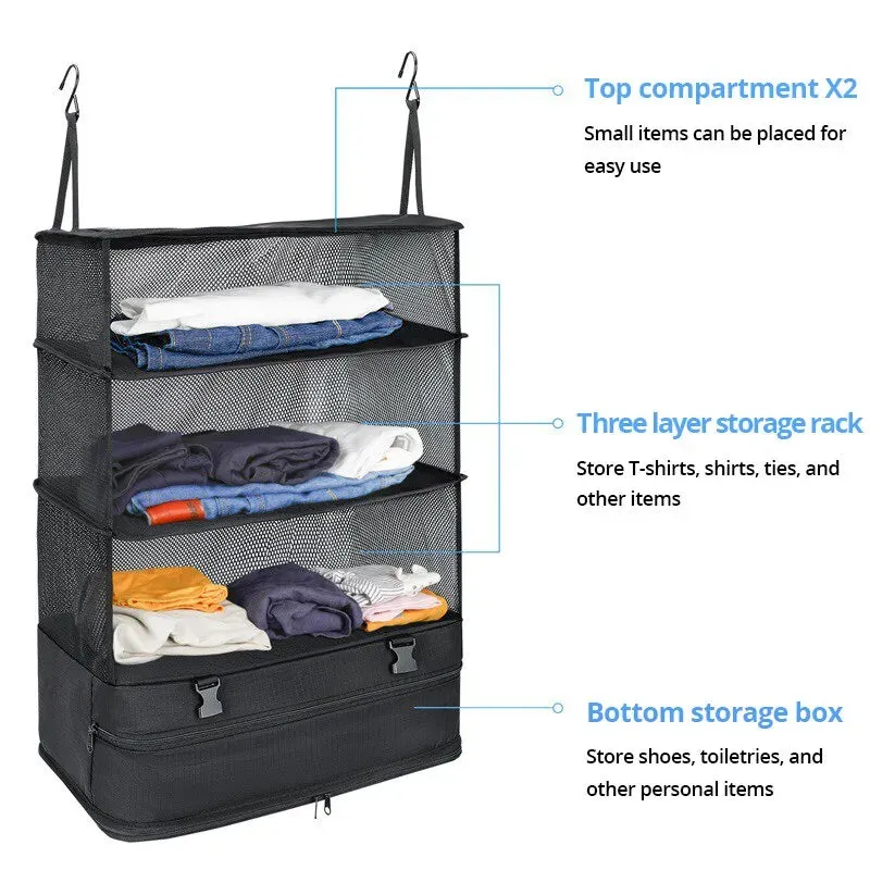 Travel Hanging Shelves Suitcase Bag