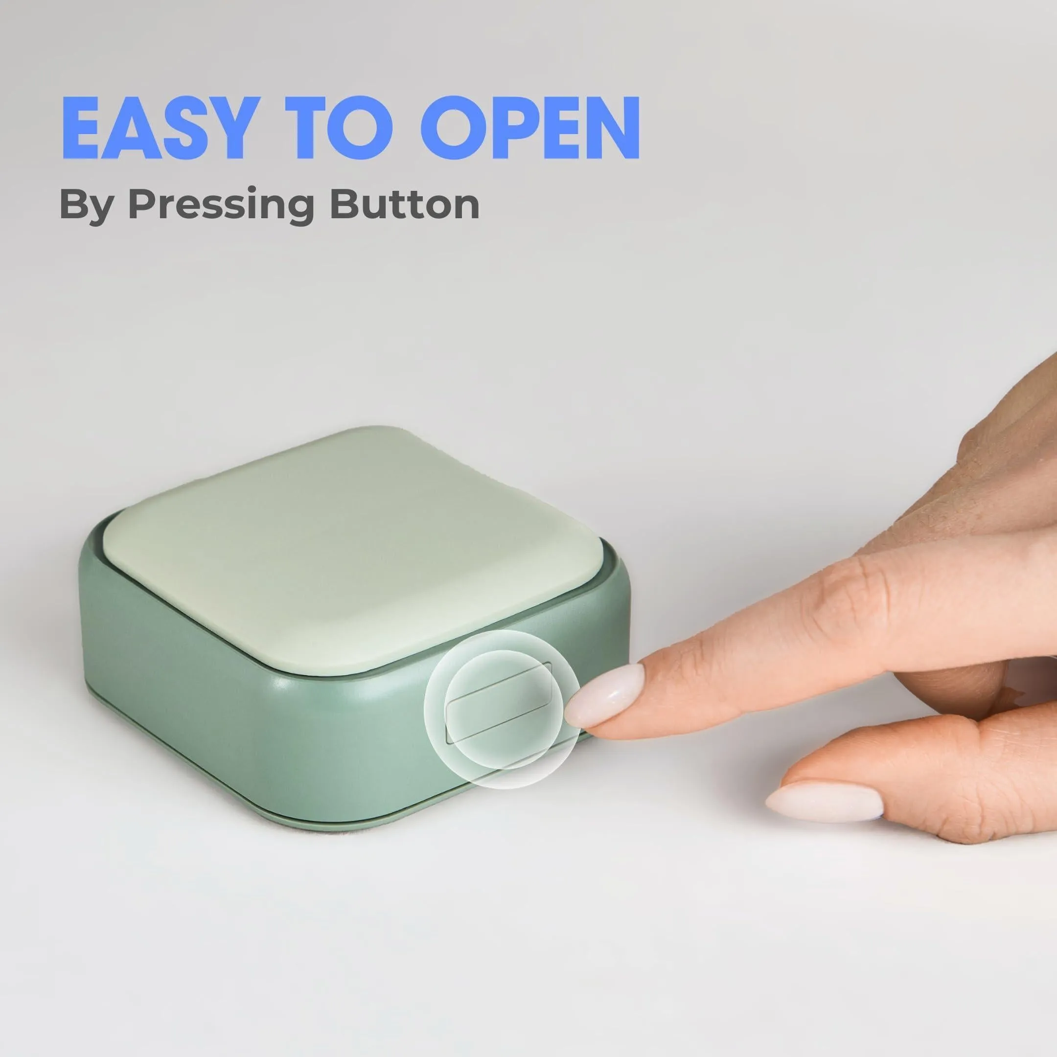 Travel Medicine Pill Organizer Small Pill Box Mini Pill Case 4 Deep Compartments