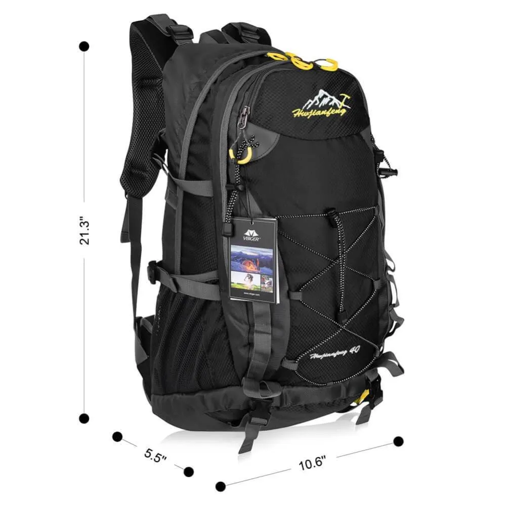 Vbiger Lightweight 40L Outdoor Splash-proof Nylon Backpack Travel Daypack Men & Women Hiking/Mountain Rucksack